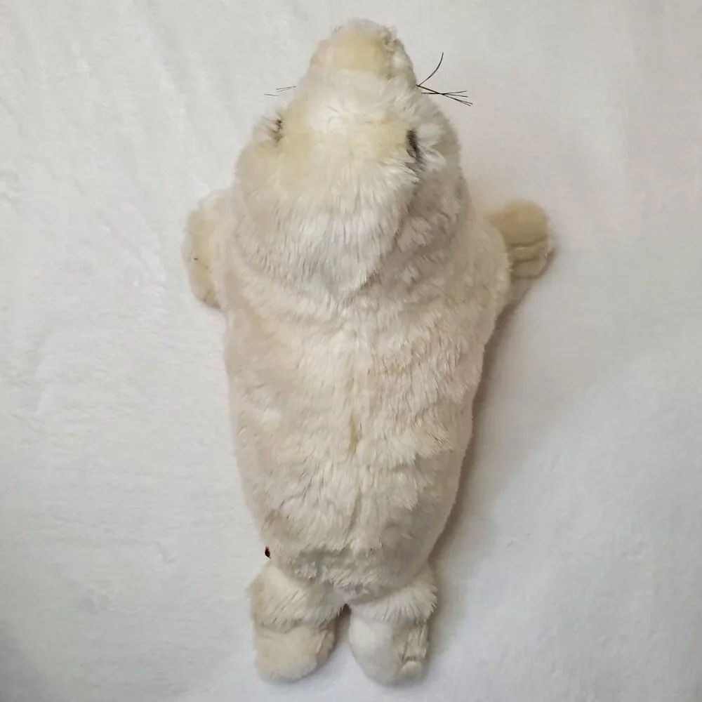 White Plush Seal Stuffed Animal By Douglas